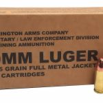 Buy 9mm 9×19 Ammo 115gr FMJ Remington Military LE Training (B9MM3) 500 Round Case